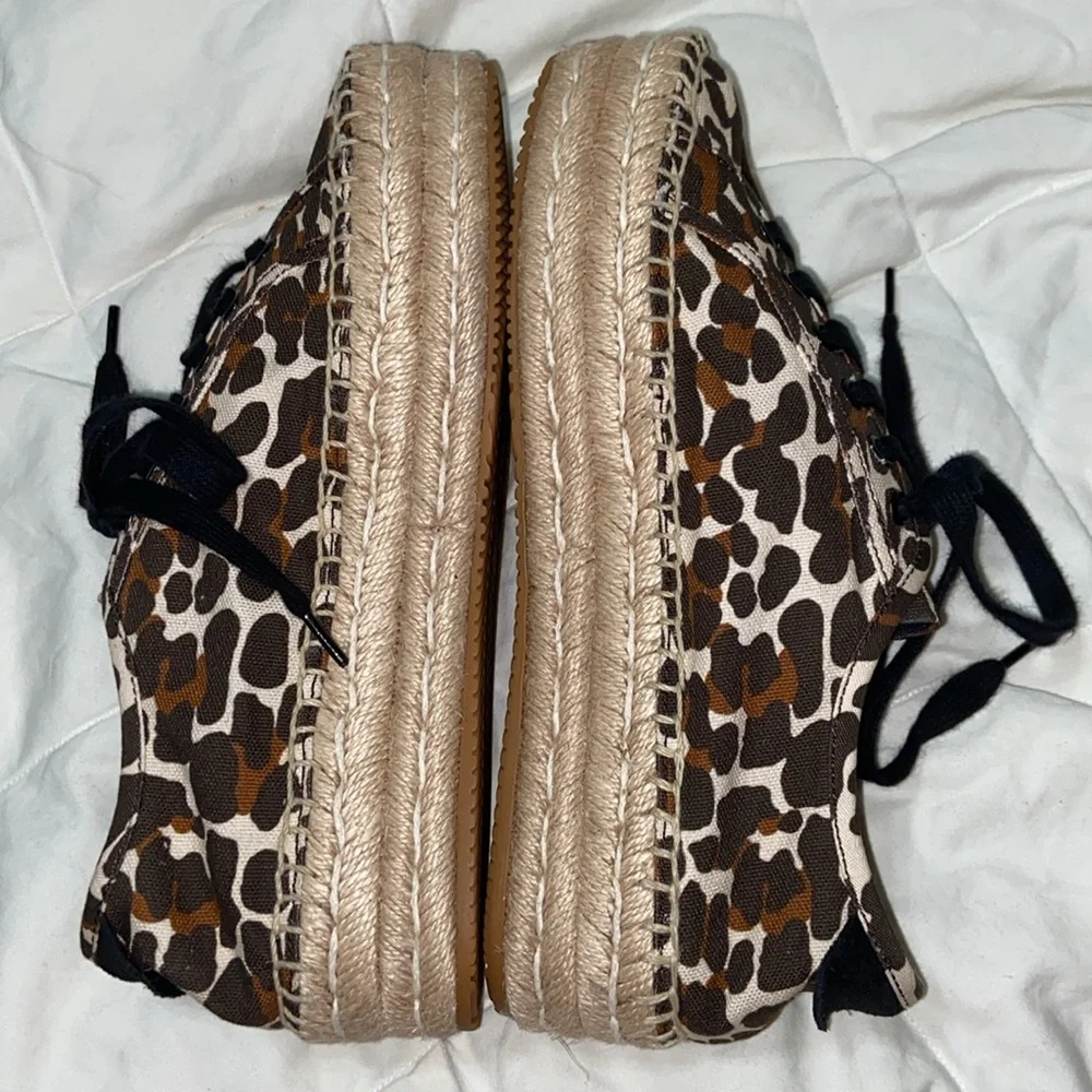 Nwot Tory Burch Seaside Oxford Platform Espadrilles Reva Leopard sneakers
